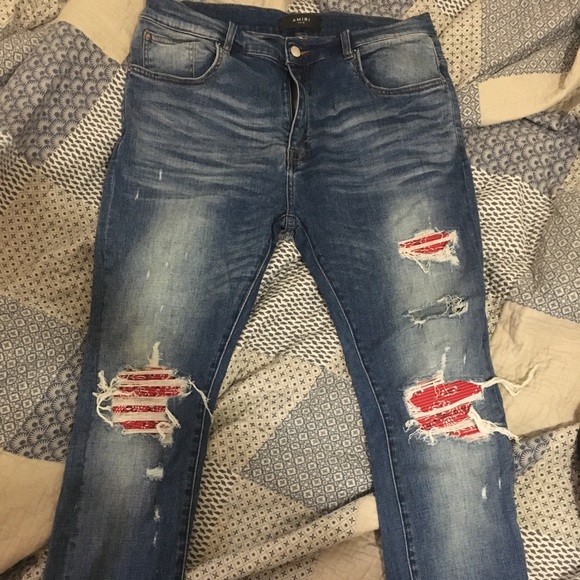 mike amiri bandana jeans